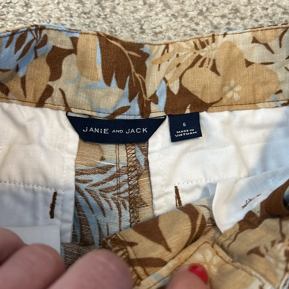 Janie & Jack Linen Cargo Short, 6 - Picture 6 of 8
